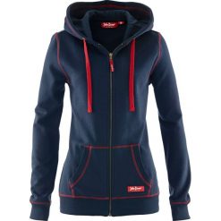 Bluza rozpinana bonprix ciemnoniebieski. Niebieskie bluzy damskie bonprix, bez wzorów, bez rękawów, bez kaptura. Za 74,99 zł.