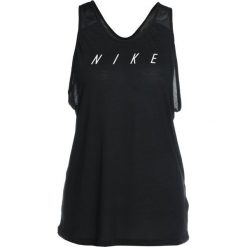 Nike Performance TANK FLOW Koszulka sportowa black/white. Czarne topy sportowe damskie marki Nike Performance, xs, z lyocellu. W wyprzedaży za 135,15 zł.