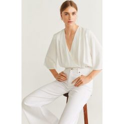 Mango - Bluzka Body. Białe bluzki damskie Mango, m, bez wzorów, z elastanu, bez kołnierzyka, bez rękawów. Za 99,90 zł.