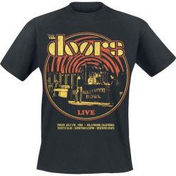 The Doors Warp T-Shirt czarny. Czarne koszulki męskie The Doors, xl, z nadrukiem, z okrągłym kołnierzem. Za 89,90 zł.