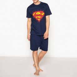 Piżamy męskie: Bawełniana piżama na lato z nadrukiem, Superman