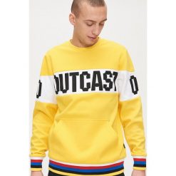 Bluza z kolorowym ściągaczem - Żółty. Żółte bluzy męskie Cropp, s, bez wzorów, bez kołnierzyka, bez rękawów, bez kaptura. Za 99,99 zł.