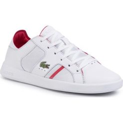 Sneakersy LACOSTE - Novas 120 1 Sma 7-39SMA0010286 Wht/Red. Białe sneakersy męskie Lacoste, bez zapięcia. W wyprzedaży za 279,00 zł.