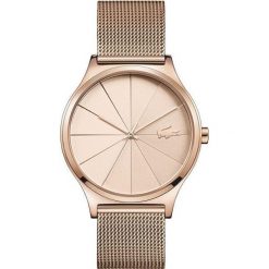 Lacoste Nikita 2001043. Różowe zegarki damskie Lacoste, złote. W wyprzedaży za 729,00 zł.