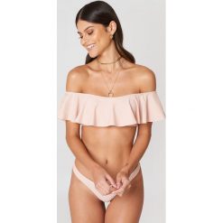 Debiflue x NA-KD Góra bikini z falbaną - Pink,Nude. Różowe bez kategorii marki Debiflue x NA-KD. Za 91,95 zł.