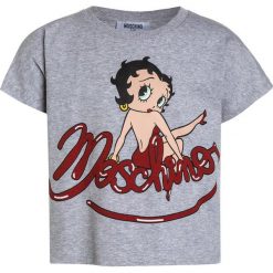 MOSCHINO Tshirt z nadrukiem grey. Szare t-shirty damskie marki MOSCHINO, z nadrukiem, z elastanu. Za 249,00 zł.