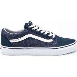 Vans - Tenisówki. Niebieskie tenisówki damskie marki Vans, ze skóry, na sznurówki. W wyprzedaży za 179,90 zł.
