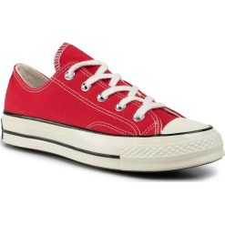 Trampki CONVERSE - Chuck 70 Ox Enamel 164949C Red/Egred/B. Czerwone półbuty damskie Converse, bez wzorów, z gumy, bez zapięcia. W wyprzedaży za 239,00 zł.