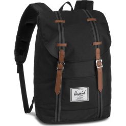 Plecak HERSCHEL - Retreat 10066-03008 Black/Black/Tan. Czarne torby męskie skórzane Herschel, bez wzorów, ze skóry ekologicznej. Za 389,00 zł.