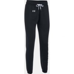 Spodnie dresowe damskie: Under Armour Spodnie dresowe damskie Favorite Fleece Pant czarno-białe r. XS (1302363-001)