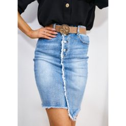 Spódniczka Boll Jeans Blue S. Czarne spódniczki damskie LIGARI JEANS, s, w paski, z elastanu, ołówkowe. Za 119,00 zł.