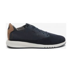 Geox Aerantis Tenisówki Niebieski. Niebieskie trampki męskie Geox, bez wzorów, ze skóry, bez zapięcia. Za 636,95 zł.