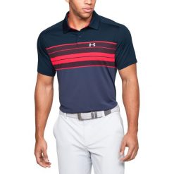 Under Armour Vanish Polo Koszulka Niebieski. Niebieskie podkoszulki męskie Under Armour, xl, w paski, z poliesteru, bez rękawów. Za 343,95 zł.