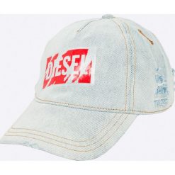 Diesel - Czapka. Szare czapki z daszkiem męskie Diesel, z bawełny. Za 319,90 zł.