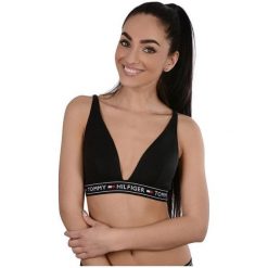Tommy Hilfiger Biustonosz Panie Triangle Bralette Black Uw0Uw00555-990 (Rozmiar M). Czarne biustonosze marki TOMMY HILFIGER, bez wzorów. W wyprzedaży za 174,00 zł.