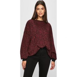 Answear - Bluza. Brązowe bluzy damskie ANSWEAR, s, z nadrukiem, z dzianiny, bez rękawów, bez kaptura. W wyprzedaży za 59,90 zł.