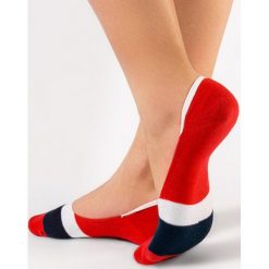 Czerwone Stopki Conte Domino Line. Czerwone skarpetki damskie marki DOMYOS, z elastanu. Za 11,99 zł.