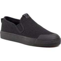 Buty adidas - Nizza Slip On EF1184 Cblack/Cblack/Cblack. Czarne buty sportowe damskie Adidas, bez wzorów, z gumy, bez zapięcia. Za 279,00 zł.
