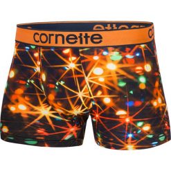 Bokserki męskie CORNETTE Świąteczne Światełka. Brązowe bokserki męskie marki Cornette, bez wzorów, z dzianiny. Za 25,18 zł.