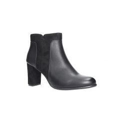 Botki Sergio Leone Czarne botki na słupku BT512. Czarne botki damskie lity marki Sergio Leone. Za 118,99 zł.