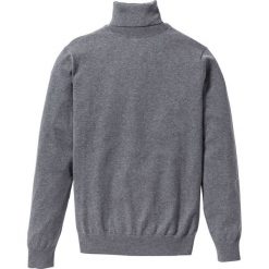 Sweter z golfem Regular Fit bonprix szary melanż. Szare swetry męskie bonprix, xl, bez wzorów, z dzianiny, klasyczne, z golfem, bez kaptura. Za 74,99 zł.