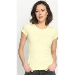Bluzki, topy, tuniki: Żółty T-shirt Back To Basic