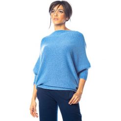 Sweter "Dakota" w kolorze niebieskim. Niebieskie swetry damskie So Cachemire, m, bez wzorów, z kaszmiru, bez rękawów, bez kaptura. W wyprzedaży za 175,95 zł.