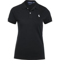 Topy sportowe damskie: Polo Ralph Lauren SKINNY FIT Koszulka polo black