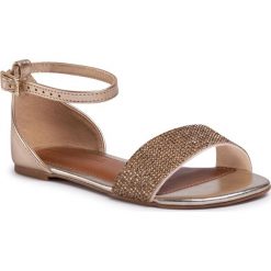 Sandały BIBI - Little Me 1104036 White Gold. Żółte sandały dziewczęce Bibi, ze skóry ekologicznej, bez zapięcia. Za 179,00 zł.