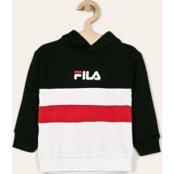 Fila - Bluza dziecięca 86/92-176 cm. Czarne bluzy dziewczęce Fila, z nadrukiem, z bawełny, bez rękawów, z kapturem. Za 319,90 zł.