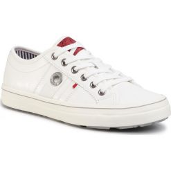 Tenisówki S.OLIVER - 5-23640-24 White 100. Białe półbuty damskie S.Oliver, bez wzorów, z gumy, bez zapięcia. Za 189,00 zł.