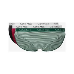 Calvin Klein 3-pack Spodenki Czarny Zielony Czerwony. Czerwone figi damskie Calvin Klein, xs, bez wzorów, z elastanu. Za 188,95 zł.