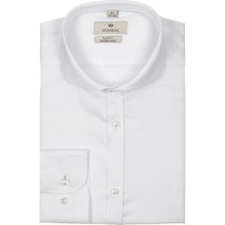 Koszula wincode 2110 długi rękaw slim fit biały. Białe koszule męskie na spinki marki Recman, m, z bawełny, z włoskim kołnierzykiem, z długim rękawem. Za 99,99 zł.