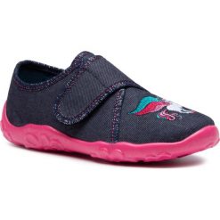 Kapcie SUPERFIT - 1-000258-80 S Blau. Niebieskie sandały dziewczęce Superfit, z tworzywa sztucznego, bez zapięcia. Za 129,00 zł.