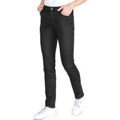 Armani Exchange J69 Dżinsy Czarny. Czarne jeansy damskie Armani Exchange, bez wzorów, z elastanu. Za 628,95 zł.