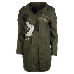Desigual Kurtka Damska Norma 36 Zielona. Zielone kurtki damskie marki Desigual. W wyprzedaży za 730,00 zł.
