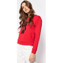 Bluza Emporio Armani 3H2M6Q 2JVTZ 0334. Czerwone bluzy damskie Emporio Armani, m, bez wzorów, z bawełny, bez rękawów, bez kaptura. W wyprzedaży za 599,00 zł.