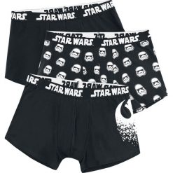 Star Wars Star Wars Bokserki czarny/biały. Czarne bokserki męskie marki Star Wars, z nadrukiem. Za 121,90 zł.