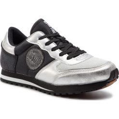 Sneakersy BIG STAR - DD274542 Silver/Black. Szare półbuty damskie BIG STAR, na co dzień, bez wzorów, ze skóry ekologicznej, retro, bez obcasa, na płaskiej podeszwie, bez zapięcia. W wyprzedaży za 119,00 zł.