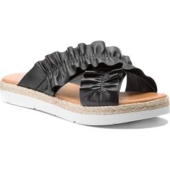 Espadryle EVA MINGE - Huesca 3O 18BD1372379ES 101. Czarne espadryle damskie marki Eva Minge, ze skóry. W wyprzedaży za 189,00 zł.