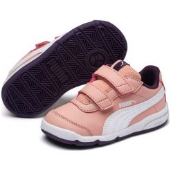 Puma Stepfleex 2 Sl V Ps Peach Bud-White-Indigo 31-32. Pomarańczowe buty dziewczęce sportowe Puma, bez wzorów, na zamek. Za 168,00 zł.