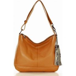 Olivia MARCO MAZZINI Torebka skórzana extra bag organized made in Italy - camel. Brązowe torebki damskie sportowe MAZZINI, w paski, ze skóry, klasyczne, bez dodatków. Za 279,00 zł.