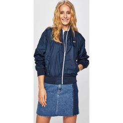 Tommy Jeans - Kurtka bomber. Niebieskie kurtki damskie Tommy Jeans, s, bez wzorów, z elastanu, krótkie. W wyprzedaży za 359,90 zł.