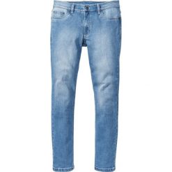 Jeansy męskie: Dżinsy ze stretchem Slim Fit Straight bonprix niebieski „bleached used”