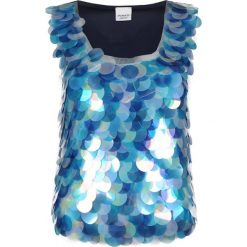 Pinko Bluzka "Abete". Tuniki damskie Pinko, na co dzień, bez wzorów, z materiału, z okrągłym kołnierzem, bez rękawów. Za 279,00 zł.