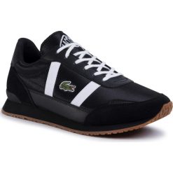 Sneakersy LACOSTE - Partner 120 4 Sma 7-39SMA0047421 Blk/Gum. Czarne sneakersy męskie Lacoste, bez zapięcia. W wyprzedaży za 339,00 zł.