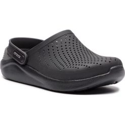 Klapki CROCS - Literide Clog 204592 Black/Slate Grey. Czarne klapki damskie Crocs, bez wzorów, z tworzywa sztucznego, bez obcasa. Za 239,00 zł.