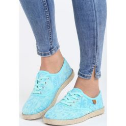 Jasnoniebieskie Espadryle Sunny Day. Niebieskie espadryle damskie Born2be, bez wzorów, na sznurówki. Za 29,99 zł.