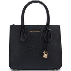 Michael Kors Mercer Medium Torebka Czarny. Czarne torebki klasyczne damskie Michael Kors, w paski, ze skóry, bez dodatków. Za 1205,95 zł.