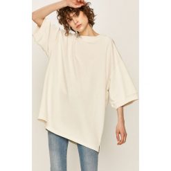 Answear - Bluza. Białe bluzy damskie ANSWEAR, s, bez wzorów, z elastanu, bez rękawów, bez kaptura. W wyprzedaży za 99,90 zł.